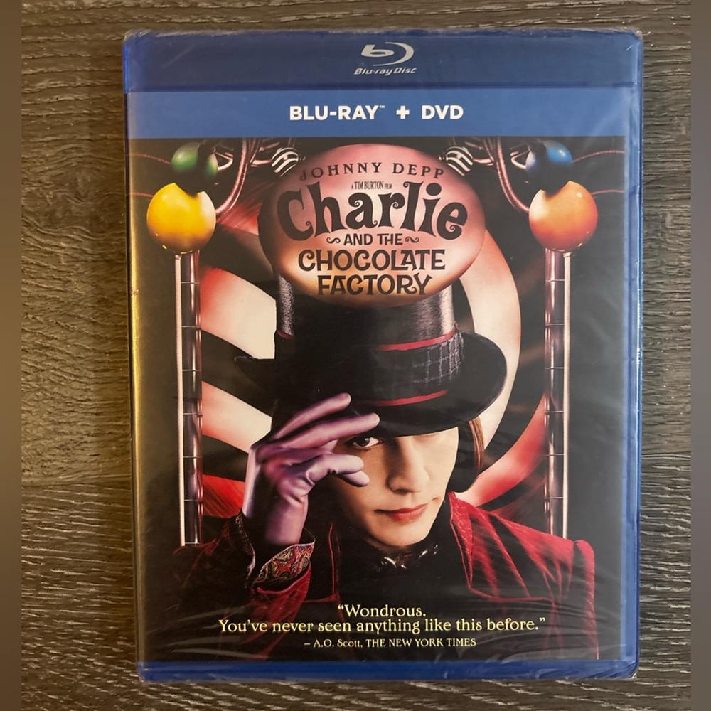 Warner Bros. Charlie and the Chocolate Factory Blu-ray + DVD - Blue and Red